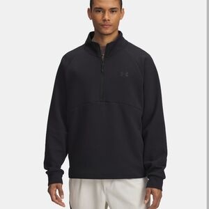 Under Armour Men's Black Unstoppable Fleece 1/2 Zip NWT Large
